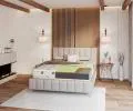 Zdravotní pěnová matrace SAVONA ALOE VERA 200x200 cm paměťová pěna i HR studená pěna