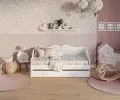 Pěnová matrace dětská MILETO ALOE VERA 80x200 cm s paměťovou pěnou 10cm