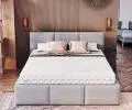 Taštičková matrace VERO JERSEY 200x200 cm s visco pěnou 19 cm