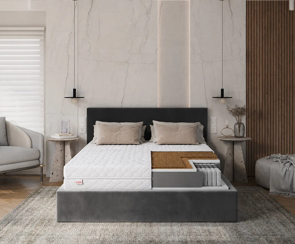 Taštičková matrace GRADO MAX JERSEY 80x200 cm s KOKOSEM 24 cm