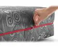 Taštičková matrace BLACK JACQUARD 90x200 cm s kokosem a latexem 22 cm