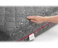 Taštičková matrace BLACK JACQUARD 90x200 cm s kokosem a latexem 22 cm