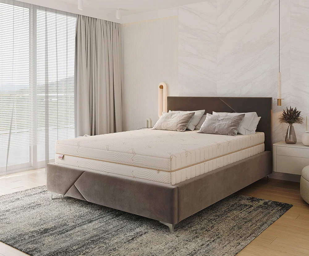 Ortopedická pěnová matrace s latexem RELAX Bamboo 21 cm – 200×200 cm