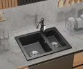Granitový dřez YOGI ČERNÁ 58,2 x 39,5 x 19cm