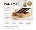 Manželská postel PANAMA 140x200 se zdvižným roštem ŠEDÁ