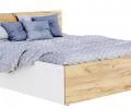 Manželská postel PANAMA 180x200 se zdvižným roštem BÍLÁ DUB