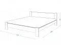 Moderní postel TEXAS 120x200 cm bílá/šedá