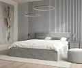 Čalouněná postel GAMBIT 180x200 cm s roštem šedá