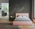 Čalouněná postel 160x200 cm VIP se zdvižným roštem RŮŽOVÁ