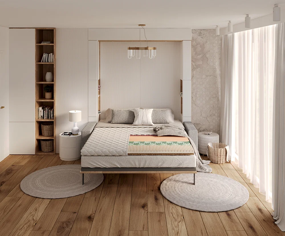 Přistýlka z profilované 7zónové pěny HR H30  a kokosem 100x200cm 5cm