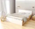 Manželská postel PANAMA KLASIK 180x200 + rošt DUB-BÍLÁ