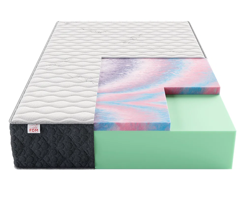 Pěnová matrace MERIDO 180x200 cm HR pěna Silver Care potah 30 cm