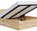 Postel PANAMA 120x200 se zvedacím dřevěným roštem DUB DUB