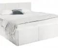 Manželská postel PANAMA T 160x200 se zvedacím dřevěným roštem BÍLÁ