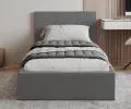 Postel s úložným prostorem 90x200 cm VEGAS VELUR GRAFIT