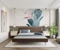 Manželská postel 180x200 cm MALMO TRINITY HNĚDÁ