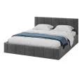 Čalouněná postel 160x200 cm EMMA Grafit s roštem