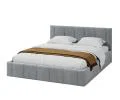 Čalouněná postel 180x200 cm EMMA Šedá s roštem