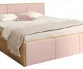 Manželská postel PANAMA T 140x200 se zvedacím dřevěným roštem DUB RŮŽOVÁ