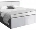 Manželská postel PANAMA T 160x200 se zvedacím kovovým roštem ŠEDÁ BÍLÁ