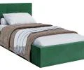 Čalouněná postel RINO 90x200 cm s kovovým roštem zelená