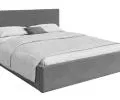 Čalouněná postel RINO 160x200 cm s kovovým roštem grafit