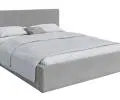 Čalouněná postel RINO 160x200 cm s kovovým roštem šedá
