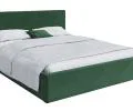 Čalouněná postel RINO 160x200 cm s kovovým roštem zelená