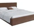 Čalouněná postel RINO 180x200 cm s kovovým roštem hnědá