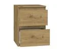 Noční stolek MALWA M2 se 2 zásuvkami DUB ARTISAN
