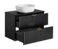 Koupelnová sestava ADEL BLACK ERIS 80cm