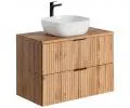 Koupelnová skříňka pod umyvadlo ADEL OAK 80 cm