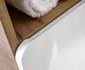 Koupelnová vysoká skříňka ARUBA WHITE 25 cm