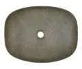 Keramické umyvadlo ANNA, khaki kámen, 50 cm