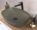 Keramické umyvadlo ANNA, khaki kámen, 50 cm