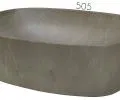 Keramické umyvadlo ANNA, khaki kámen, 50 cm