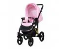Kočárek 4v1 BabyLux UZO GOLD Sweet Pink