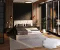 Taštičková matrace BLACK MAX JACQUARD 160x200 cm s kokosem a latexem 26 cm