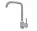 Plastový dřez Vigo s baterii  STEEL šedý 50 x 34 x 31cm