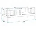 Dětská postel BOBO 160x80 cm borovice