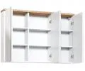 Koupelnová zrcadlová skříňka BALI WHITE 3D 100 cm