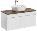 Koupelnová skříňka pod umyvadlo ICONIC WHITE 100 cm