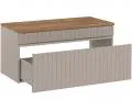 Set koupelnová skříňka pod umyvadlo ICONIC CASHMERE 100cm s deskou