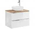 Koupelnová skříňka pod umyvadlo CAPRI WHITE 80 cm