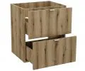 Koupelnová skříňka pod umyvadlo NOVA OAK šuplíky 50 cm