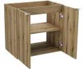 Koupelnová skříňka pod umyvadlo NOVA OAK police 60 cm