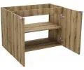 Koupelnová skříňka pod umyvadlo NOVA OAK police 80 cm
