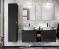 Koupelnová skříňka pod umyvadlo SANTA FE BLACK 80 cm