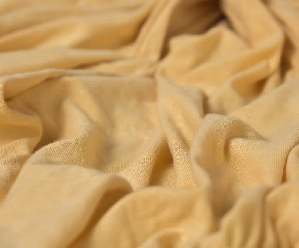 Prostěradlo JERSEY s gumou 200x200 cm BÉŽOVÁ 100% bavlna