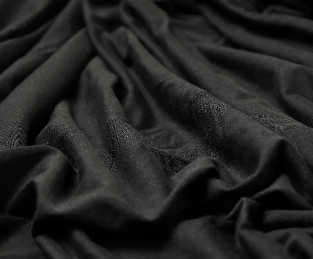 Prostěradlo JERSEY s gumou 200x200 cm ČERNÁ 100% bavlna